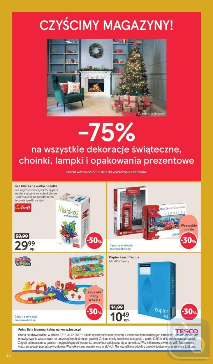 Gazetka promocyjna Tesco do 31/12/2017 str.26