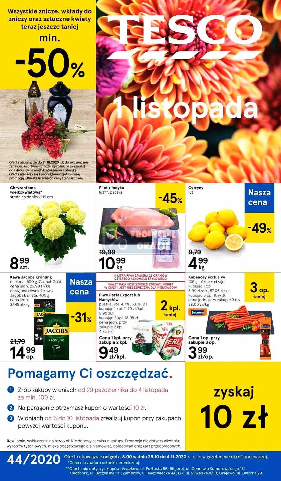 Gazetka promocyjna Tesco do 04/11/2020 str.1