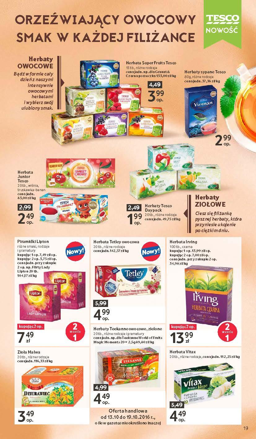 Gazetka promocyjna Tesco do 19/10/2016 str.19