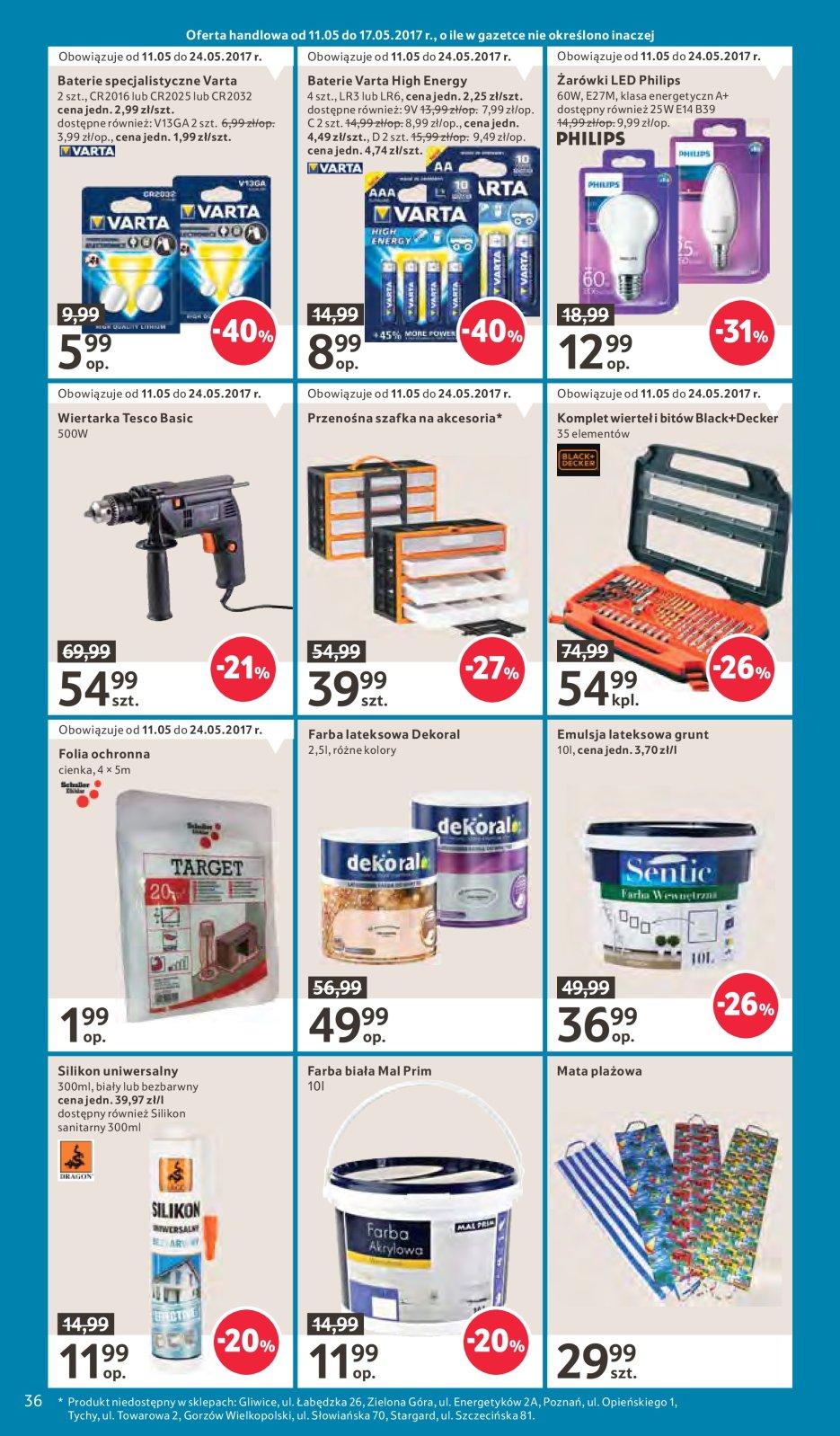 Gazetka promocyjna Tesco do 17/05/2017 str.36