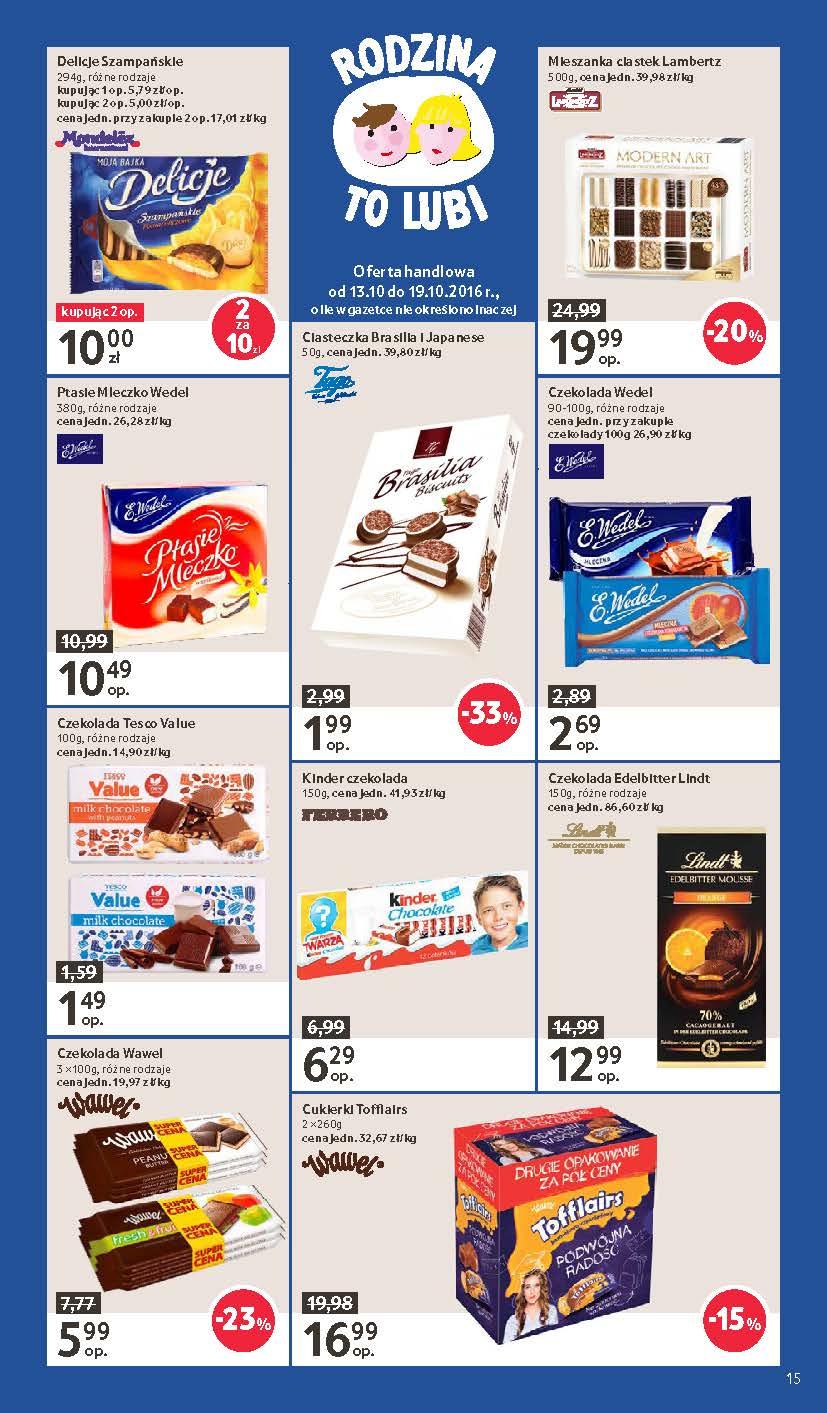 Gazetka promocyjna Tesco do 19/10/2016 str.15