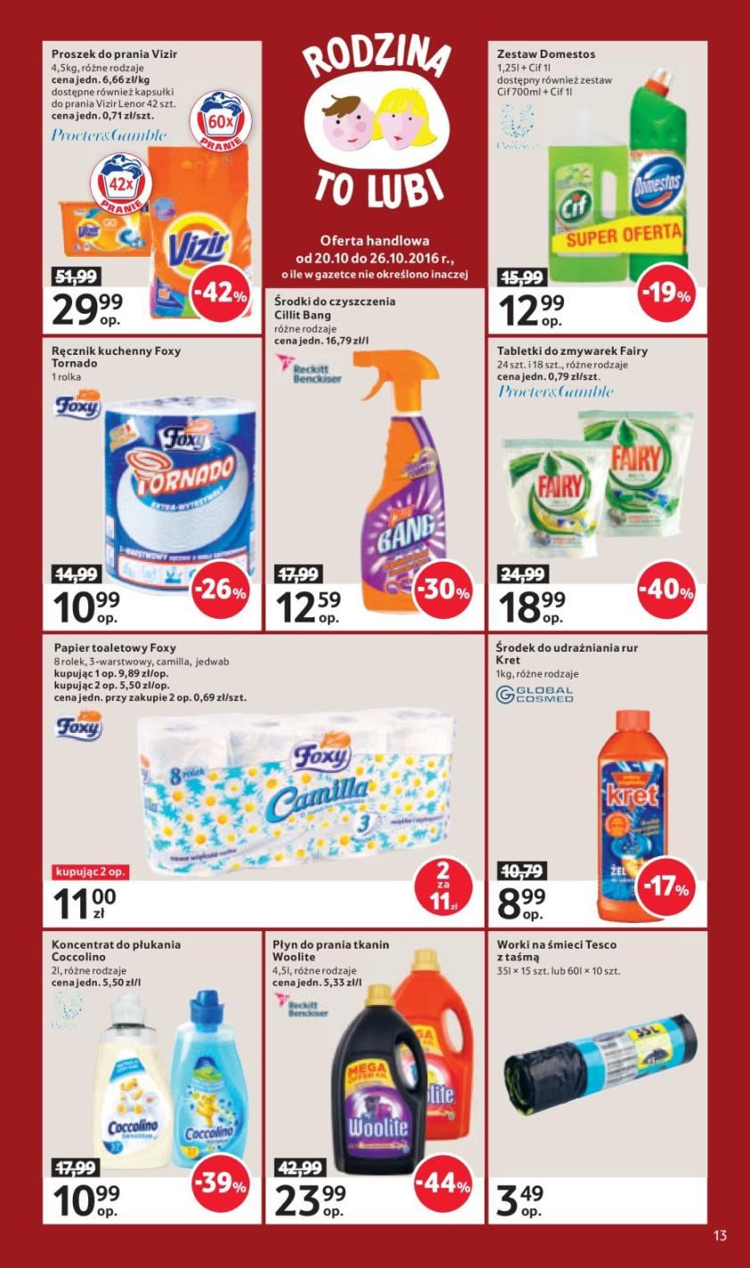 Gazetka promocyjna Tesco do 26/10/2016 str.13