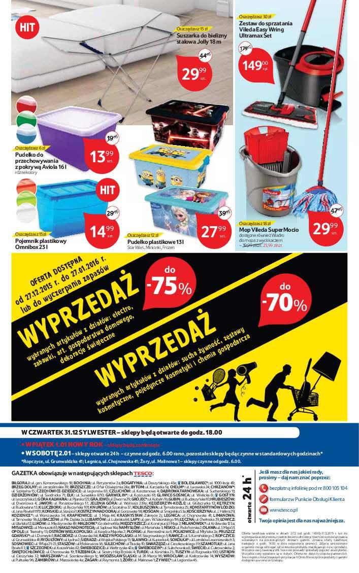 Gazetka promocyjna Tesco do 31/12/2015 str.16