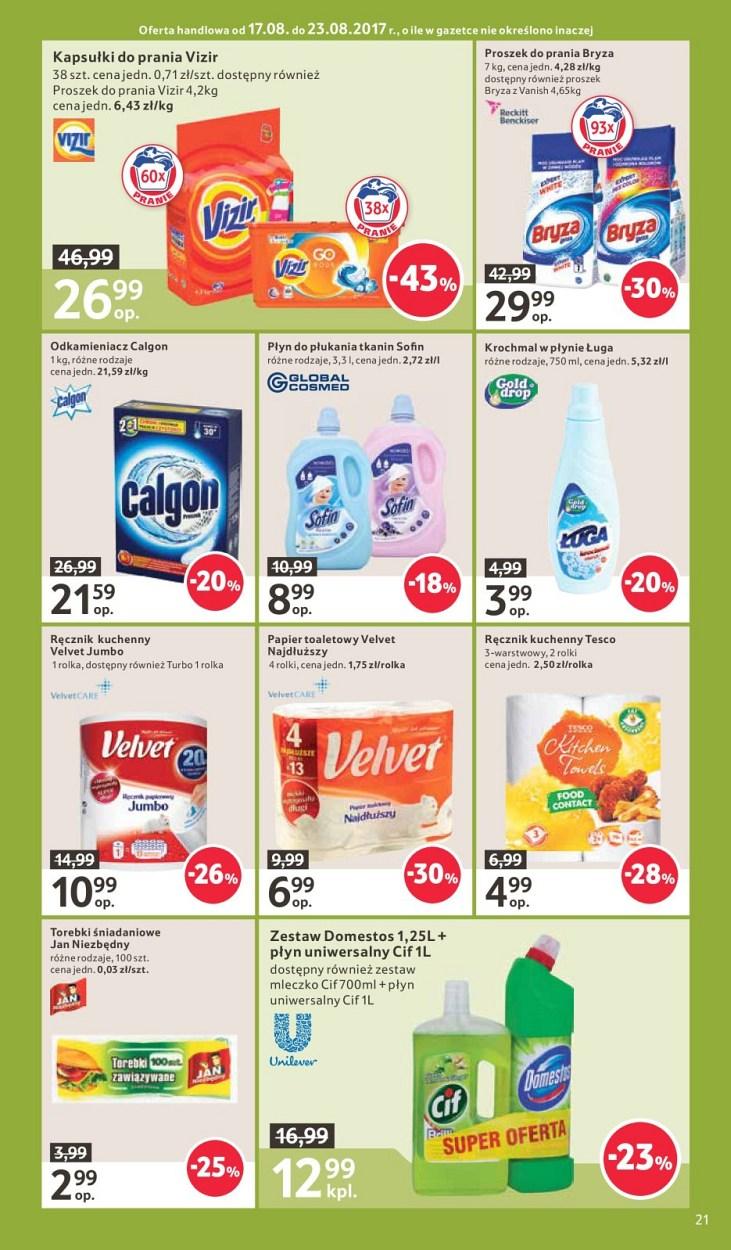 Gazetka promocyjna Tesco do 23/08/2017 str.21