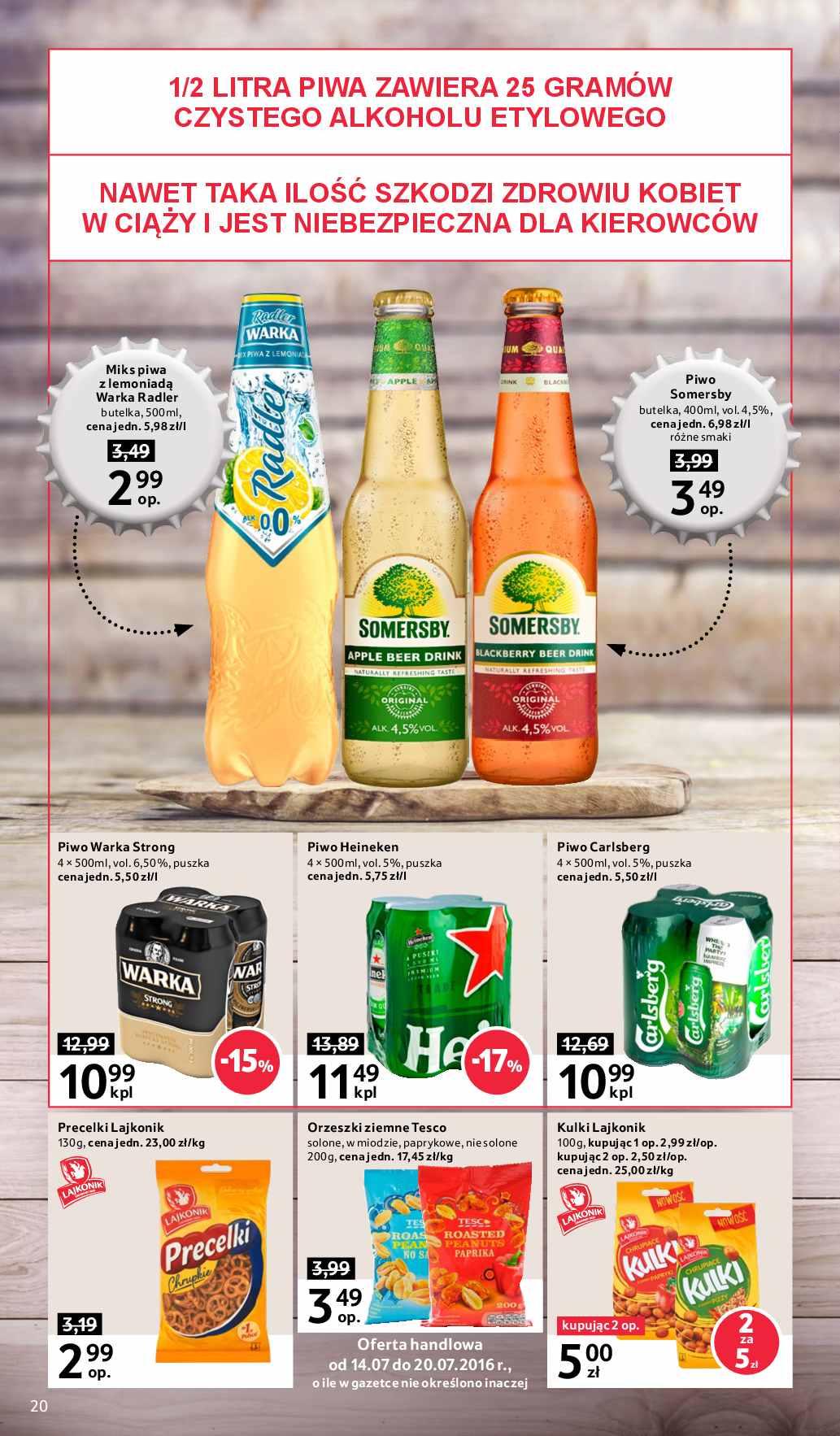 Gazetka promocyjna Tesco do 20/07/2016 str.20