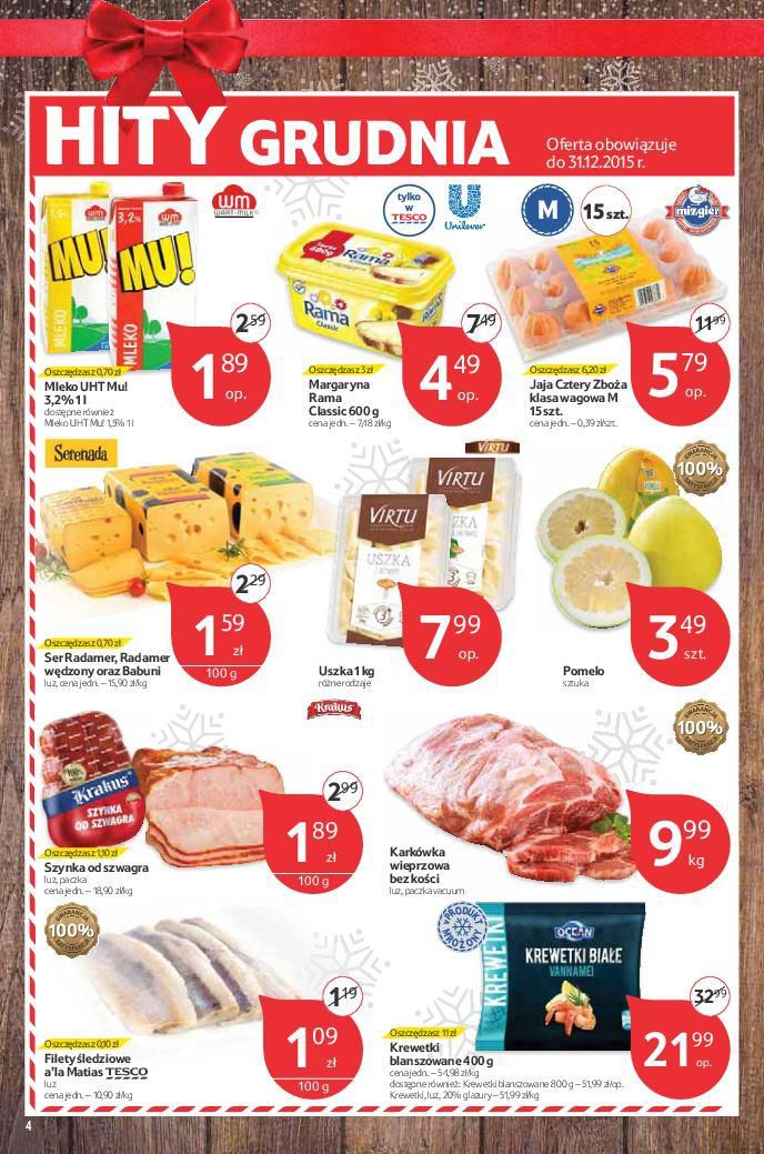 Gazetka promocyjna Tesco do 16/12/2015 str.4