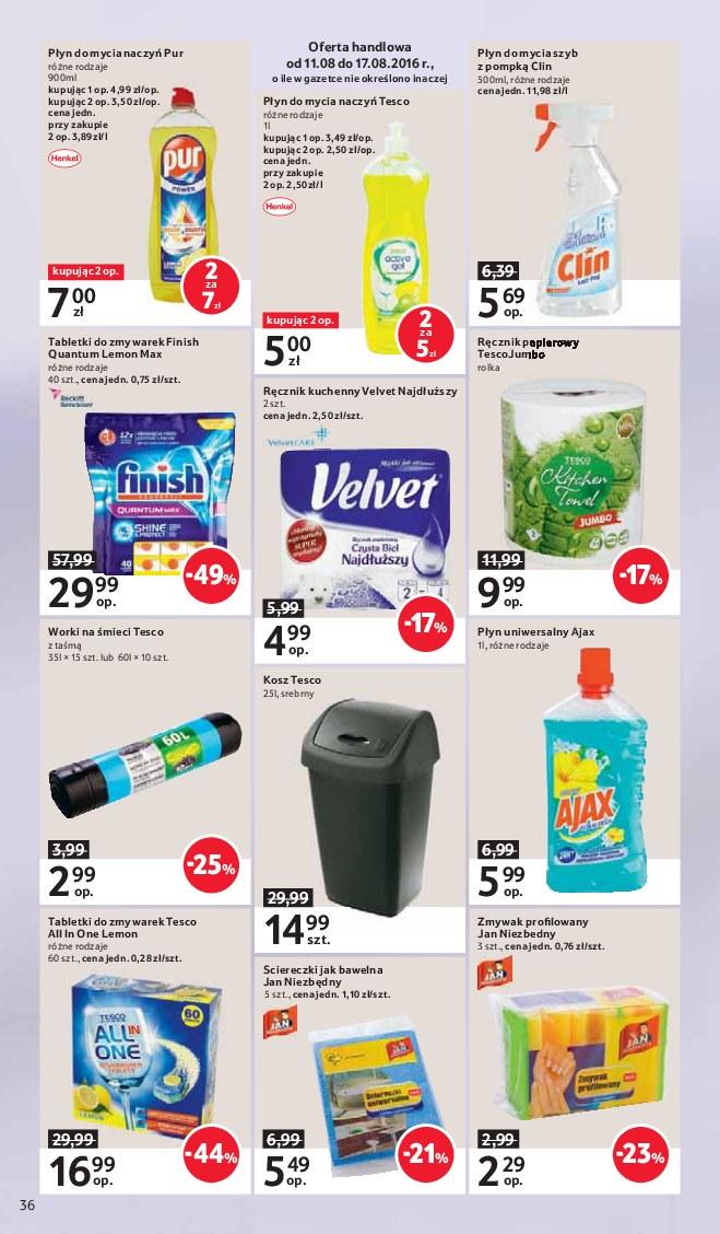 Gazetka promocyjna Tesco do 17/08/2016 str.36