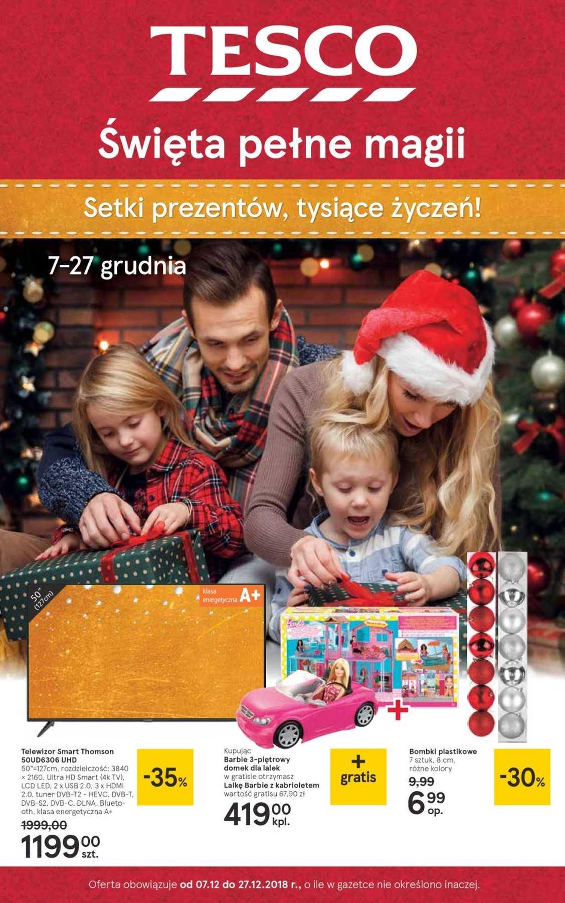 Gazetka promocyjna Tesco do 27/12/2018 str.1
