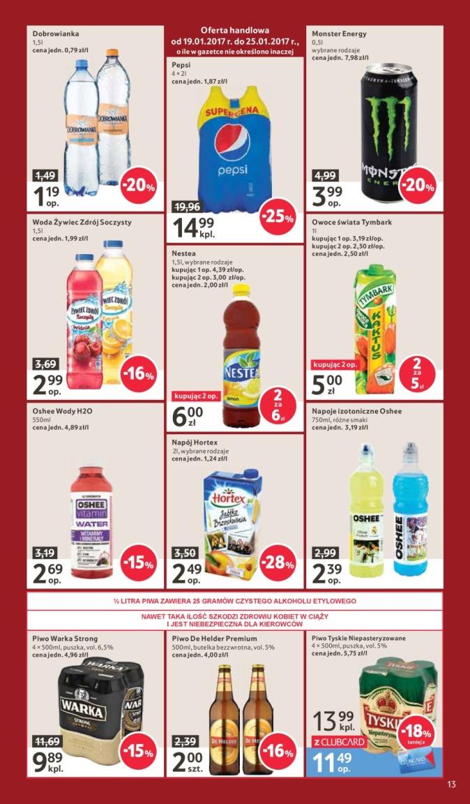 Gazetka promocyjna Tesco do 25/01/2017 str.13