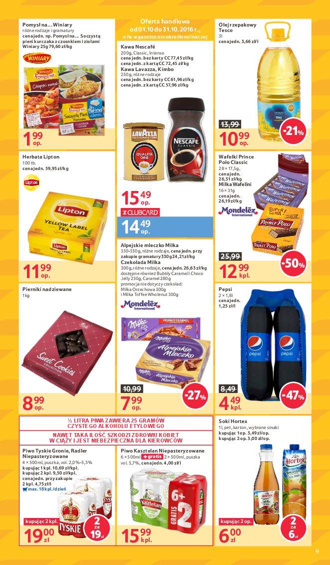 Gazetka promocyjna Tesco do 05/10/2016 str.9