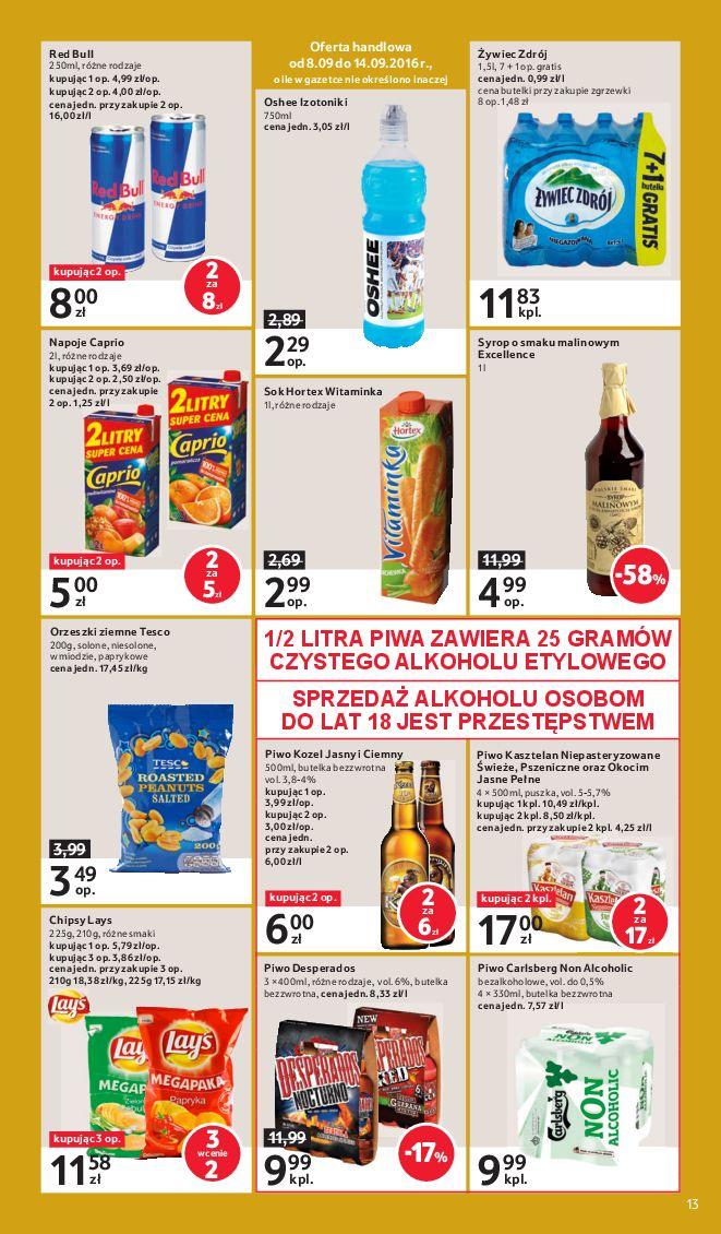 Gazetka promocyjna Tesco do 14/09/2016 str.13