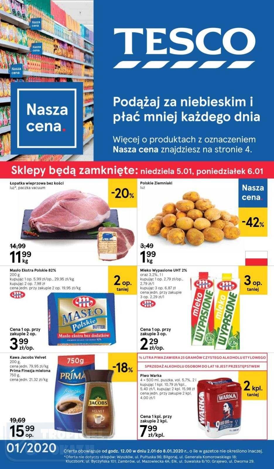Gazetka promocyjna Tesco do 08/01/2020 str.1