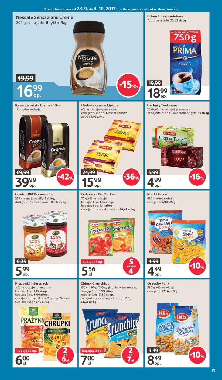 Gazetka promocyjna Tesco do 04/10/2017 str.19