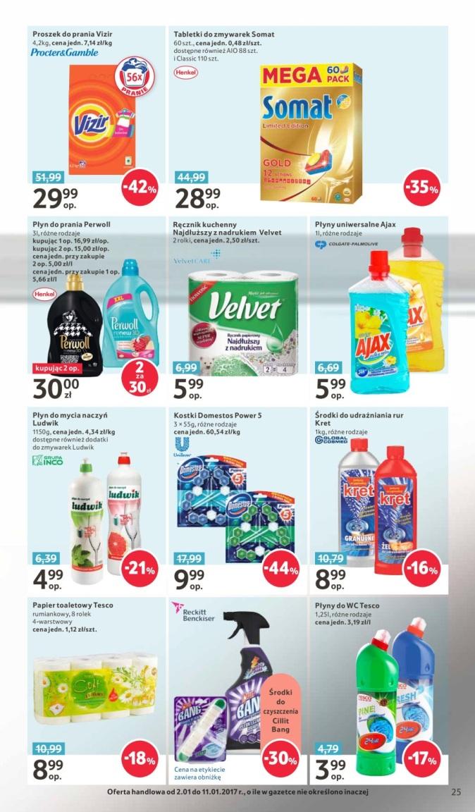 Gazetka promocyjna Tesco do 11/01/2017 str.25