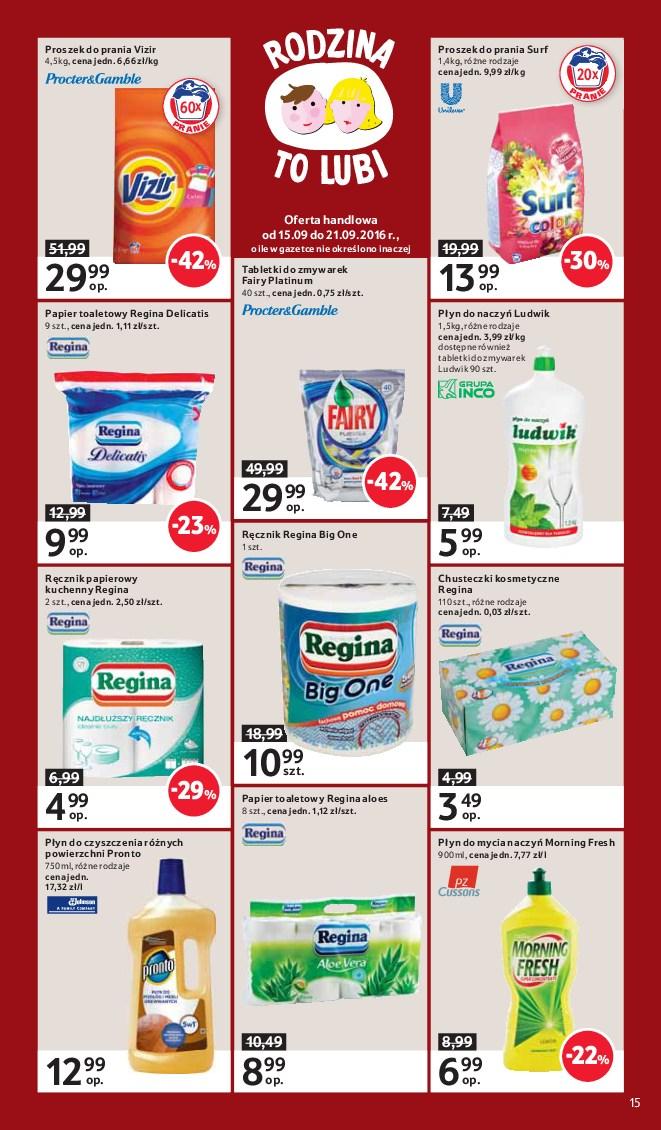 Gazetka promocyjna Tesco do 21/09/2016 str.15