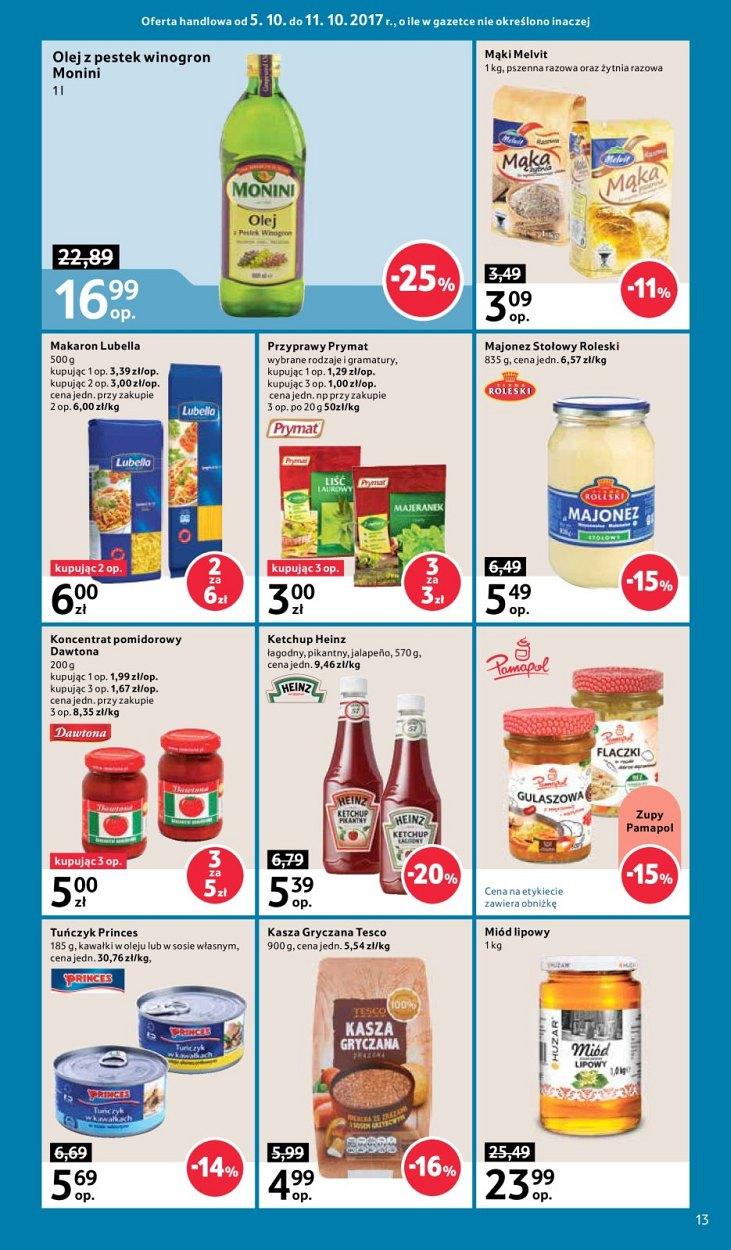 Gazetka promocyjna Tesco do 11/10/2017 str.13