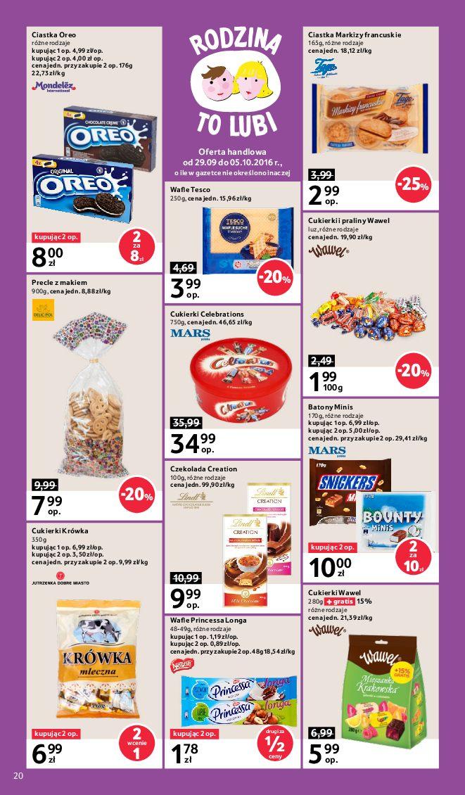 Gazetka promocyjna Tesco do 05/10/2016 str.20