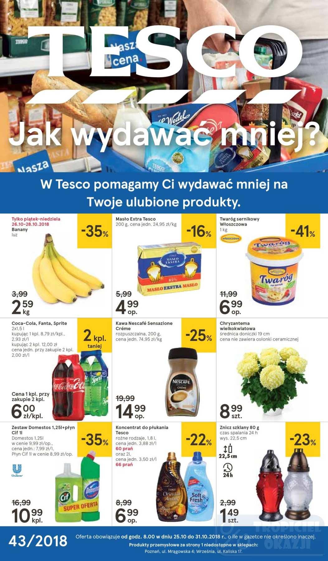 Gazetka promocyjna Tesco do 31/10/2018 str.0