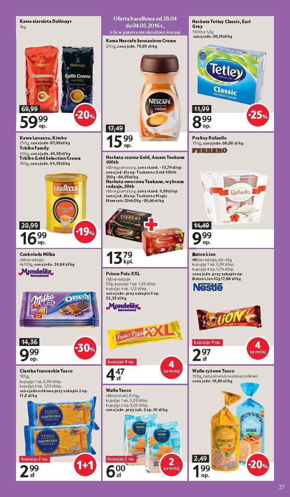 Gazetka promocyjna Tesco do 04/05/2016 str.27