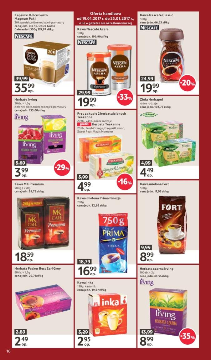 Gazetka promocyjna Tesco do 25/01/2017 str.16