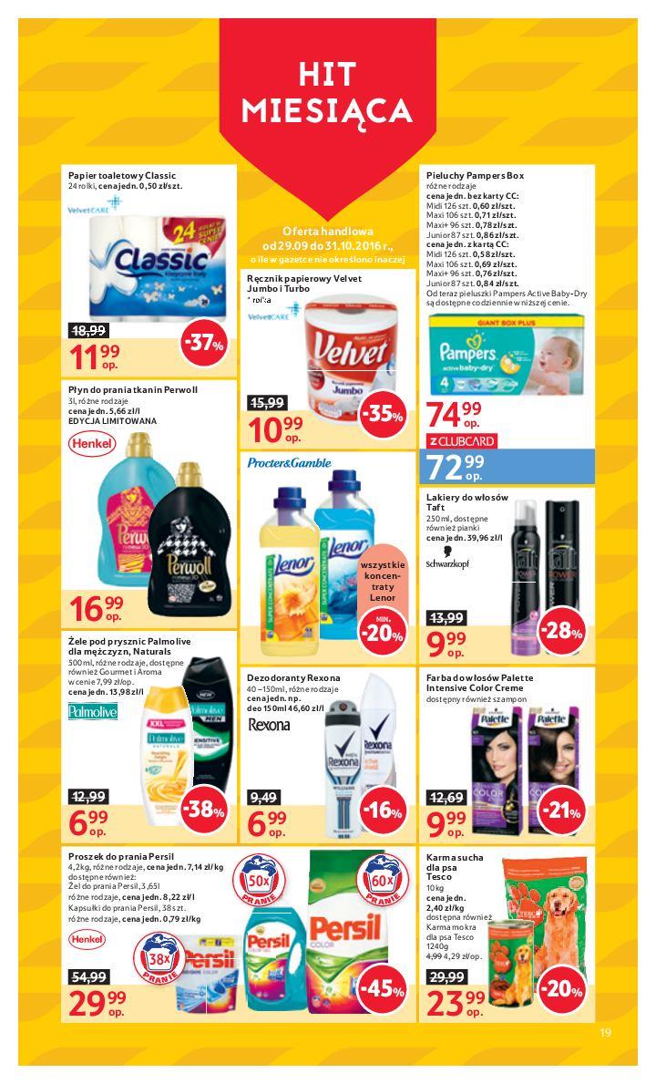 Gazetka promocyjna Tesco do 12/10/2016 str.19