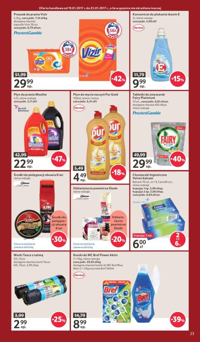 Gazetka promocyjna Tesco do 25/01/2017 str.23