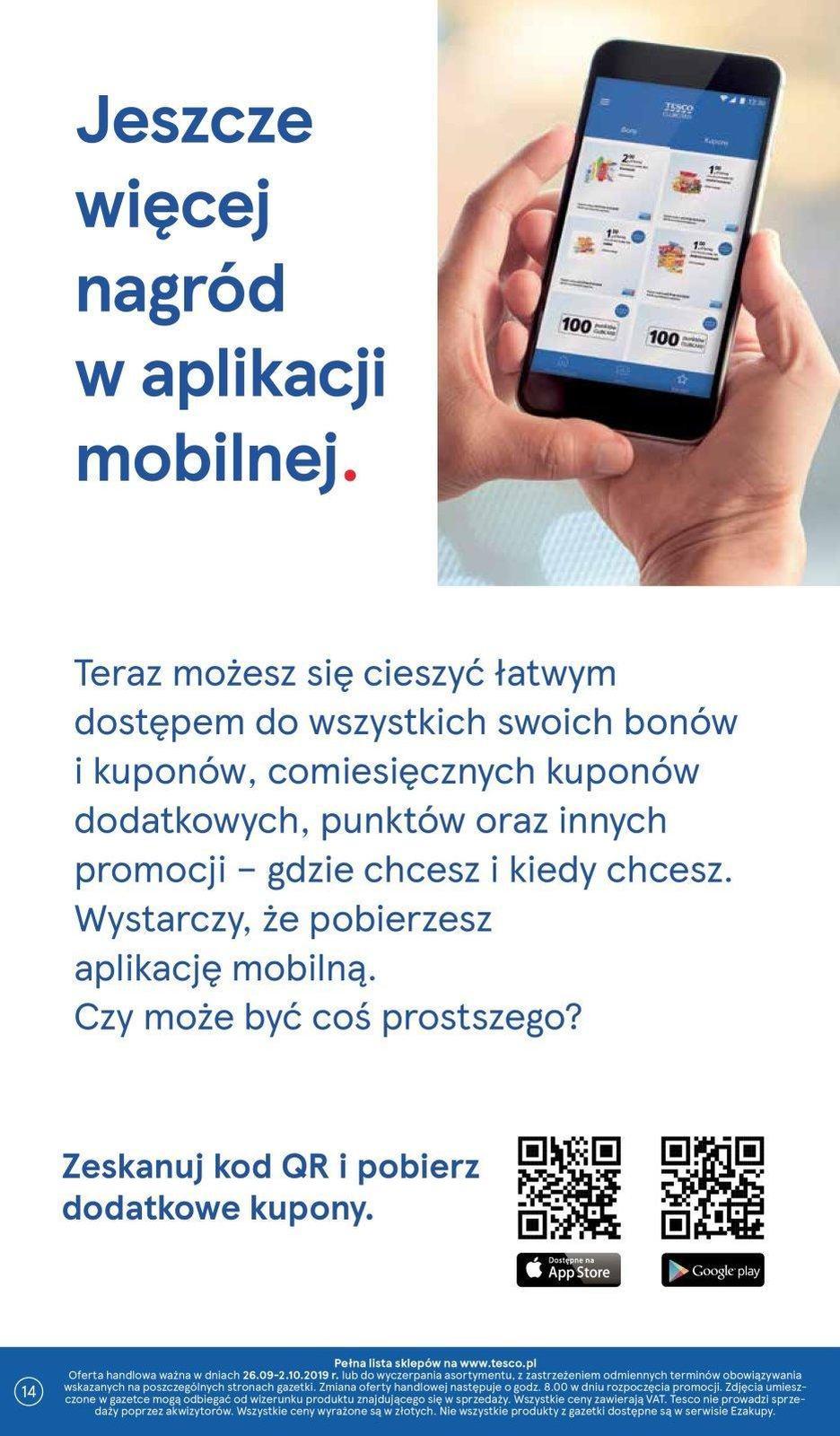 Gazetka promocyjna Tesco do 02/10/2019 str.14