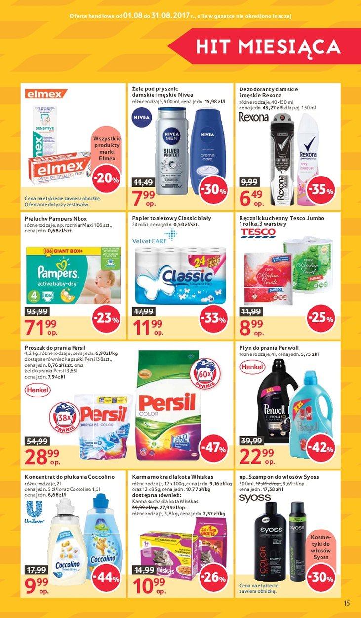 Gazetka promocyjna Tesco do 09/08/2017 str.15