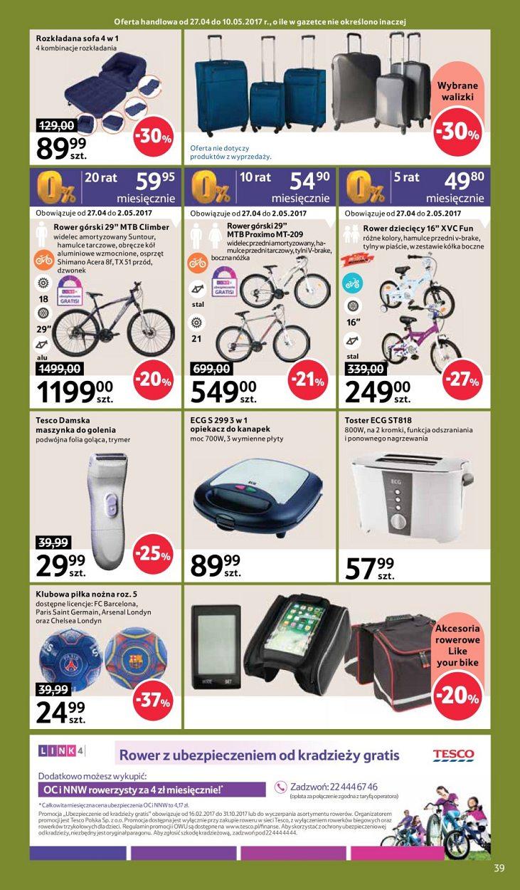 Gazetka promocyjna Tesco do 03/05/2017 str.39