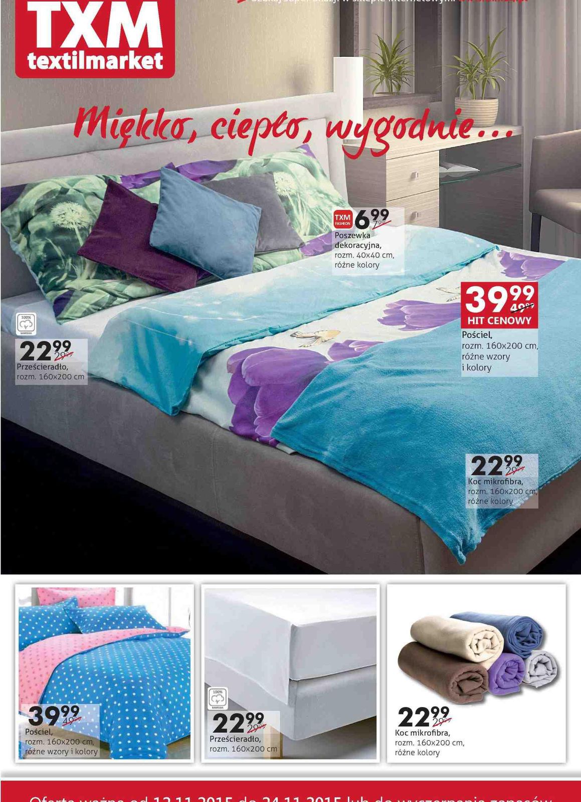 Gazetka promocyjna Textil Market do 24/11/2015 str.0