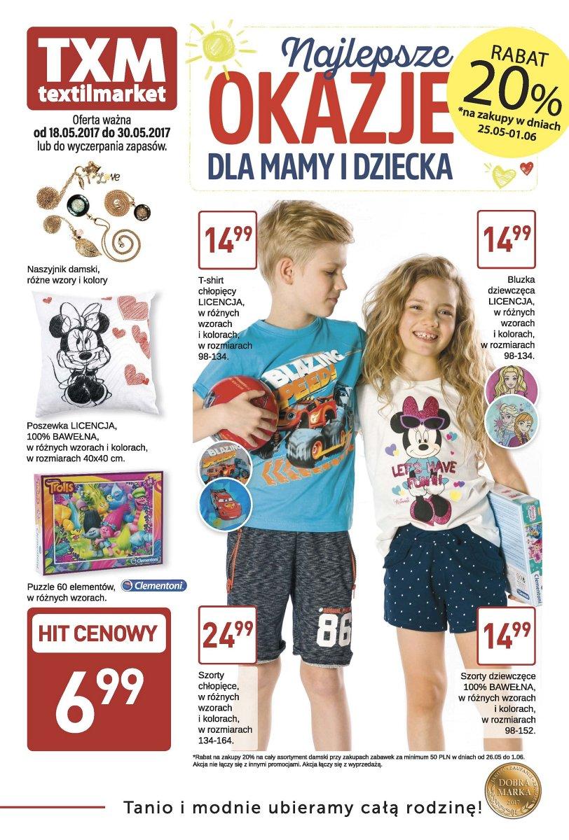 Gazetka promocyjna Textil Market do 30/05/2017 str.1