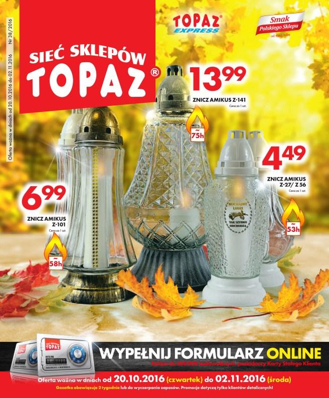Gazetka promocyjna Topaz do 02/11/2016 str.0