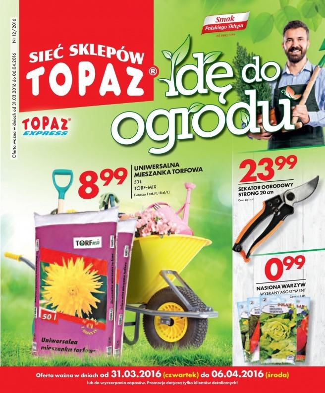 Gazetka promocyjna Topaz do 06/04/2016 str.0
