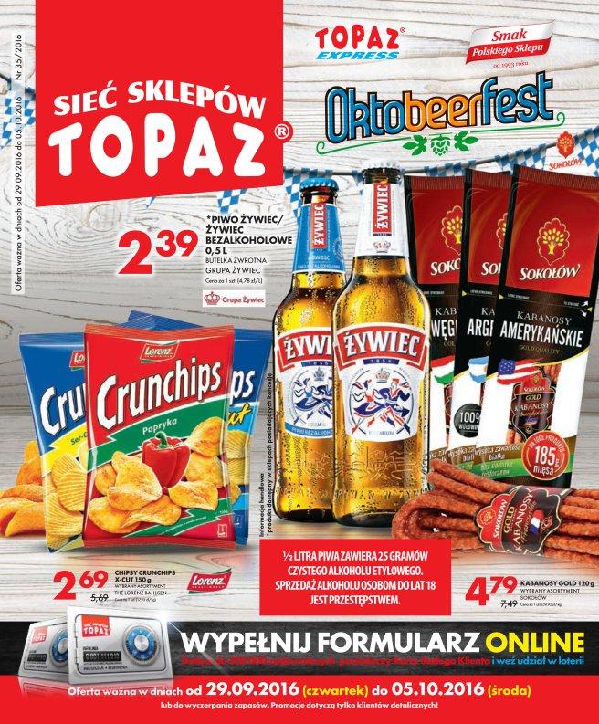 Gazetka promocyjna Topaz do 05/10/2016 str.0