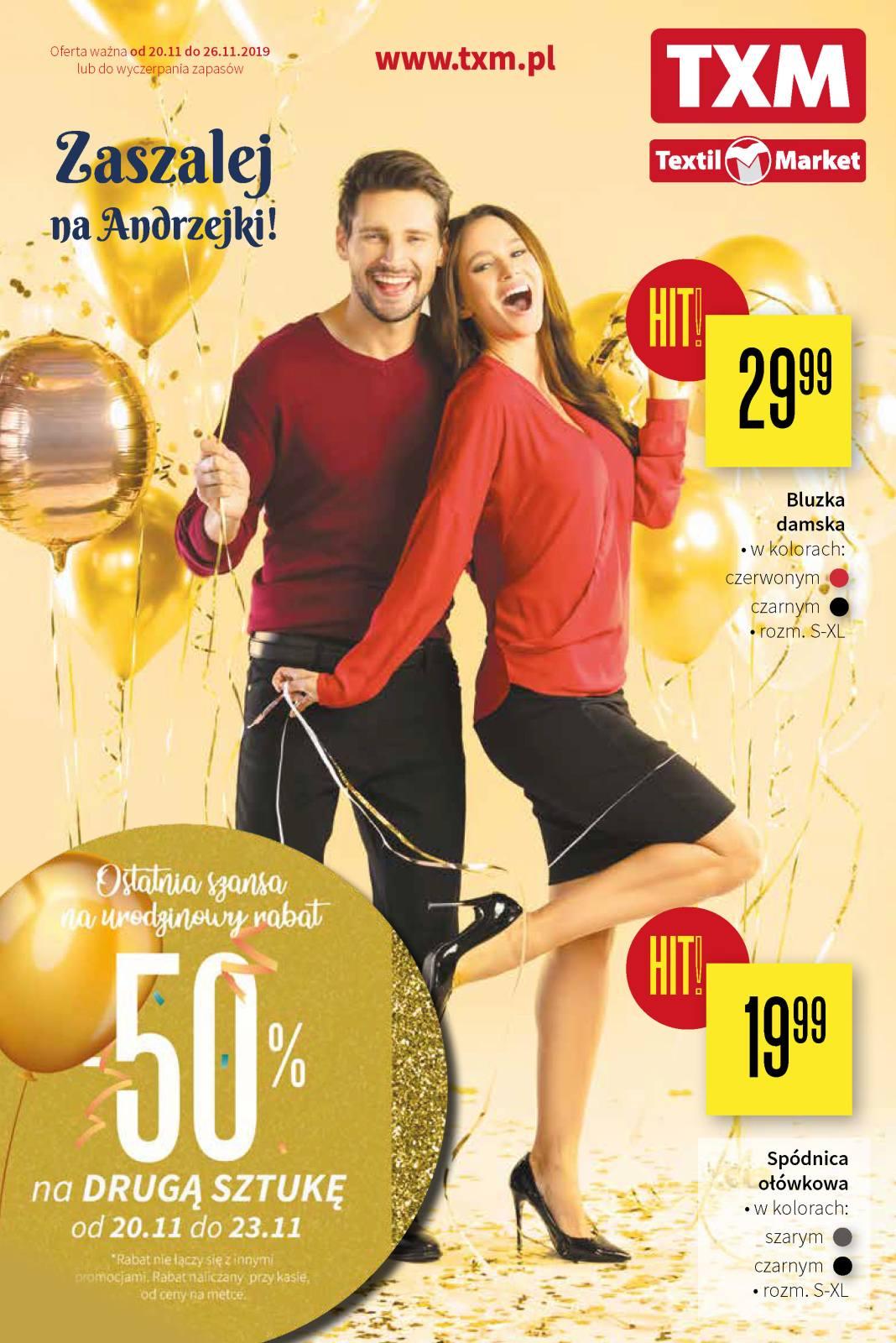 Gazetka promocyjna Textil Market do 26/11/2019 str.1