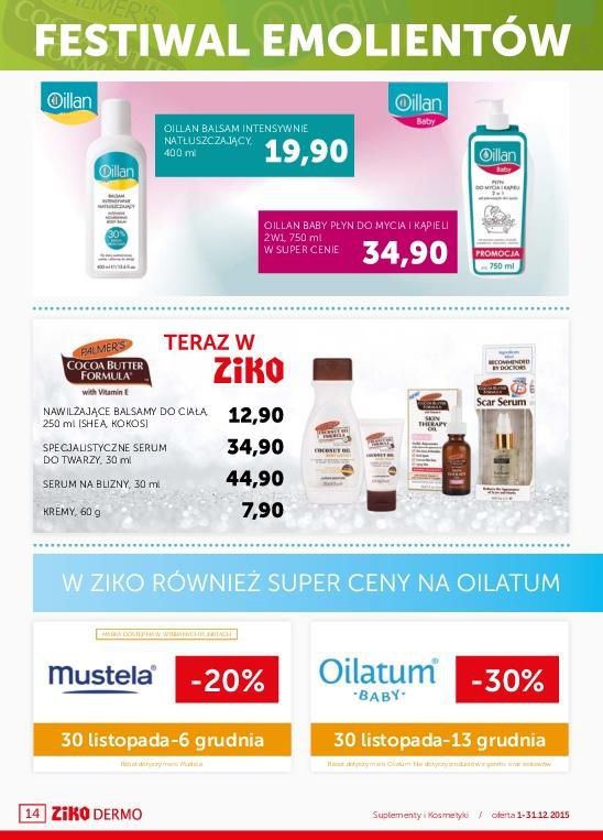 Gazetka promocyjna Ziko Apteka do 31/12/2015 str.14