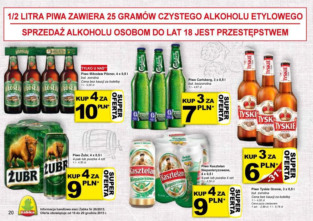 Gazetka promocyjna Żabka do 29/12/2015 str.20