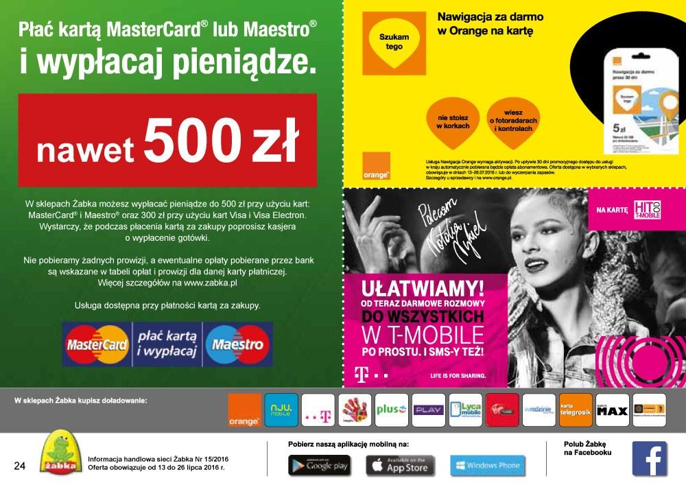 Gazetka promocyjna Żabka do 26/07/2016 str.24