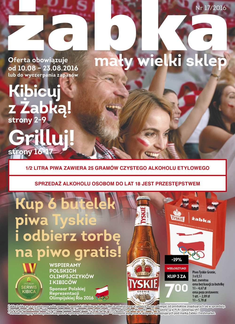 Gazetka promocyjna Żabka do 17/08/2016 str.1