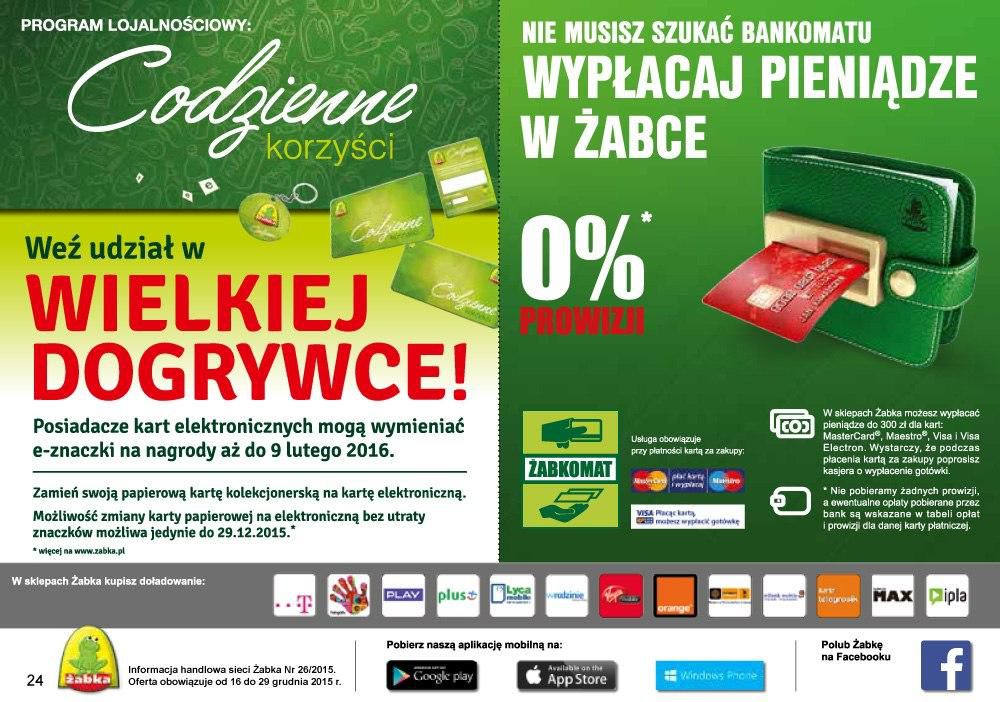 Gazetka promocyjna Żabka do 29/12/2015 str.24