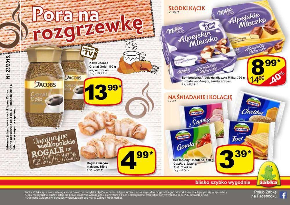 Gazetka promocyjna Żabka do 17/11/2015 str.1